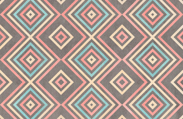 Watercolor geometrical pattern.