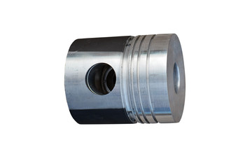 Piston car isolated on white background