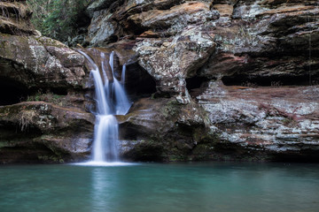 Hocking Hills State Park Waterfall In Ohio