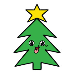 cute cartoon christmas tree