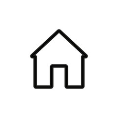 Home icon. Businesscard sign