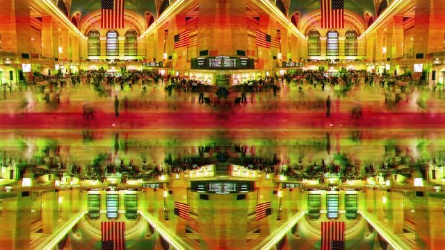 new york grand central station manhattan abstract pattern