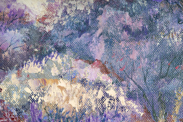Artists oil paints multicolored closeup abstract background
