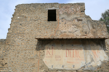 Antike römische Ruinenstadt und archäologische Ausgrabungsstätte Pompeji Italien