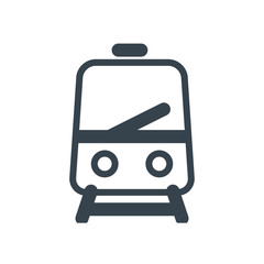 Train icon. Public transport sign
