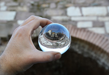 historic places of Turkey with lens ball