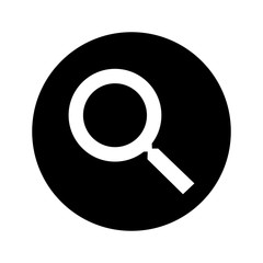 The magnifying glass icon, vector illustration