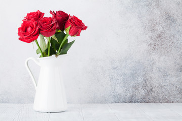 Red rose flowers bouquet