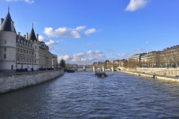 Fototapeta na wymiar Seine River in Paris, France
