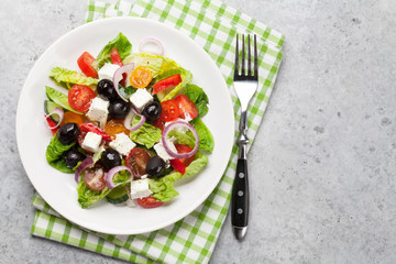 Greek salad plate