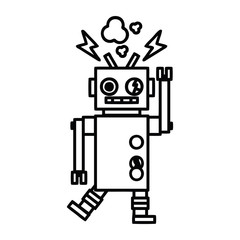 malfunctioning robot icon