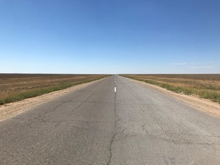 Road to home. Photo was taken in summer, Kazakhstan 