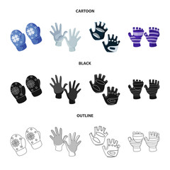 Fototapeta premium Vector illustration of silhouette and safety sign. Set of silhouette and comfort stock vector illustration.