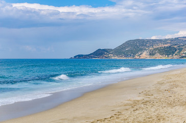 mediterranean sandy beach