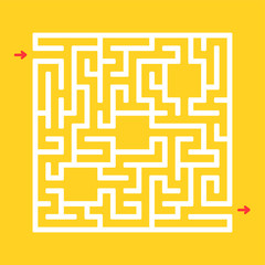 Abstact labyrinth. Game for kids. Puzzle for children. Maze conundrum. Color vector illustration.