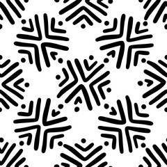 Seamless aztec vector pattern.