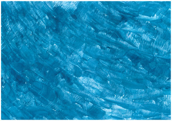 Abstract blue watercolor on white background.The color splashing on the paper 
