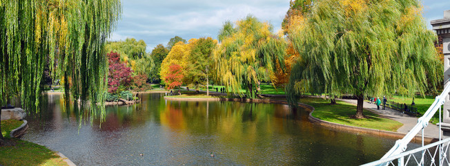 Boston Public Garden in the Fall
