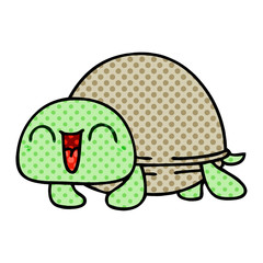 quirky comic book style cartoon turtle