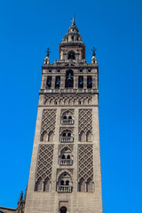 Fototapeta na wymiar The Cathedral of Sevilla and the Giralda