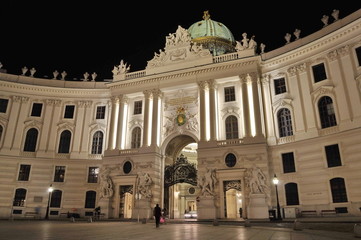 Fototapeta na wymiar Hoffburg Palace in Vienna, Austria