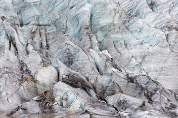 das Eis des Svinafell-Gletschers, Island