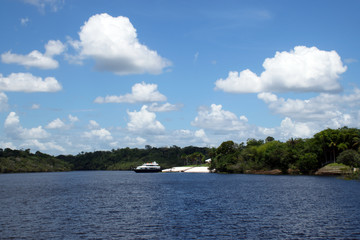 Manaus, Amazonas, Brazil. Rio Negro river and its beauties that enchant to all visitors. Amazonia, the living nature.