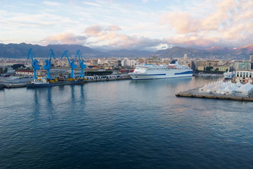 In the port of Palermo, Sicily
