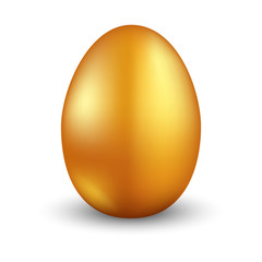 Easter gold egg. Vector.