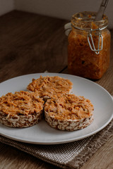 sandwich with meat pate (Riyet).