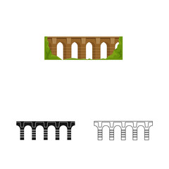 Vector illustration of connection and design icon. Collection of connection and side stock vector illustration.