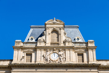 Fototapeta na wymiar Facade of the building called prefecture de l'herault in Montpellier, France