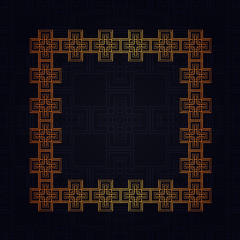 Art deco border frame