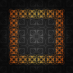 Art deco border frame