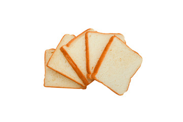 Sliced ​​bread with isolated on white background