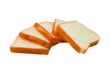 Sliced ​​bread with isolated on white background