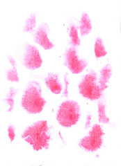 hand painted watercolor texture  pink paint  blot