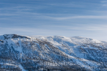 Berg Tromsö, Norwegen im Winter