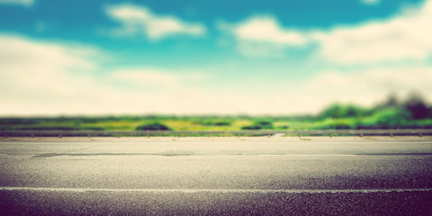 Fototapeta na wymiar Speed way road blur panoramic