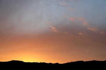 Obraz premium sunset in the mountains