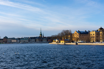 Fototapeta na wymiar Old Town Stockholm Popular Touristic Attraction
