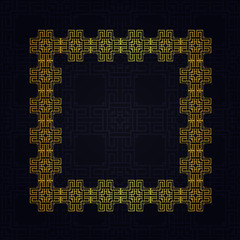 Art deco border frame