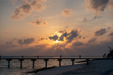 Fototapeta premium beutiful sunset sky