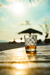 einsames Glass Whisky