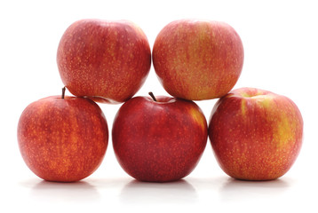 Pyramid of apples.