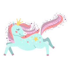Cute little magical unicorn.