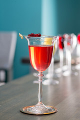 bartender prepares a great cocktail