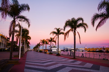 Sunset over Gandia from Spain
