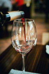 Glass of wine.