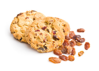 Sweet cookies with raisins.